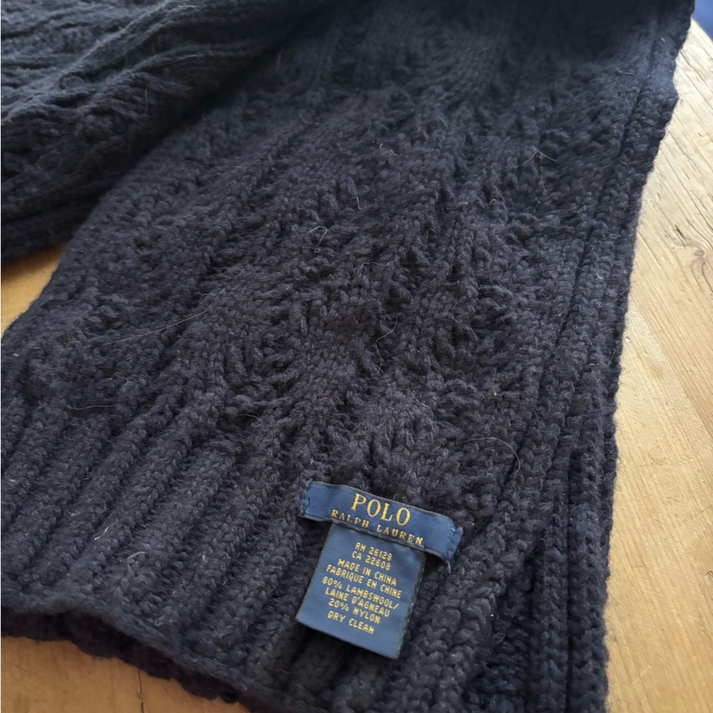 Ralph Lauren lambs wool flag scarf - Picture 2 of 2